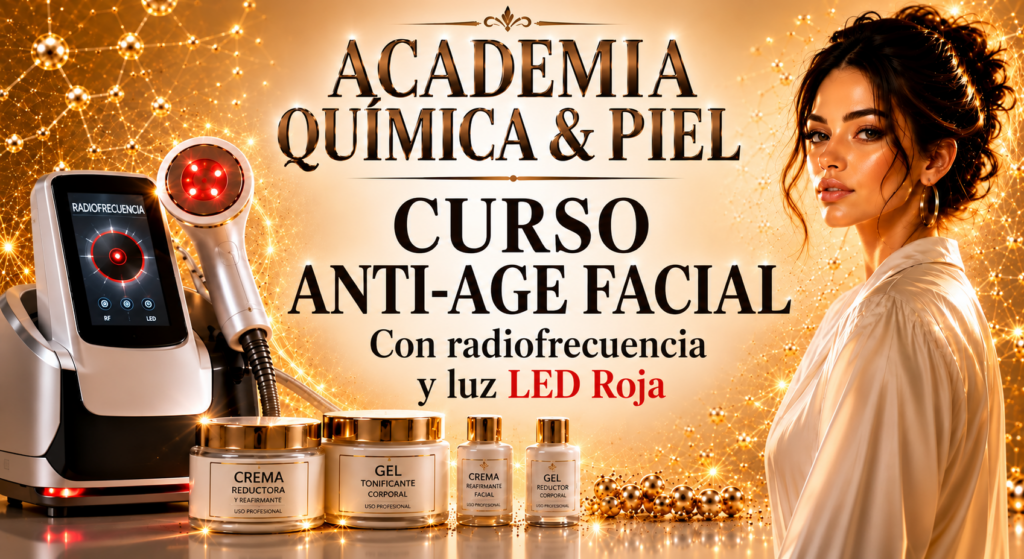 CURSO ANTIAGE FACIAL RADIOFRECUENCIA Y LUZ LED ROJA
